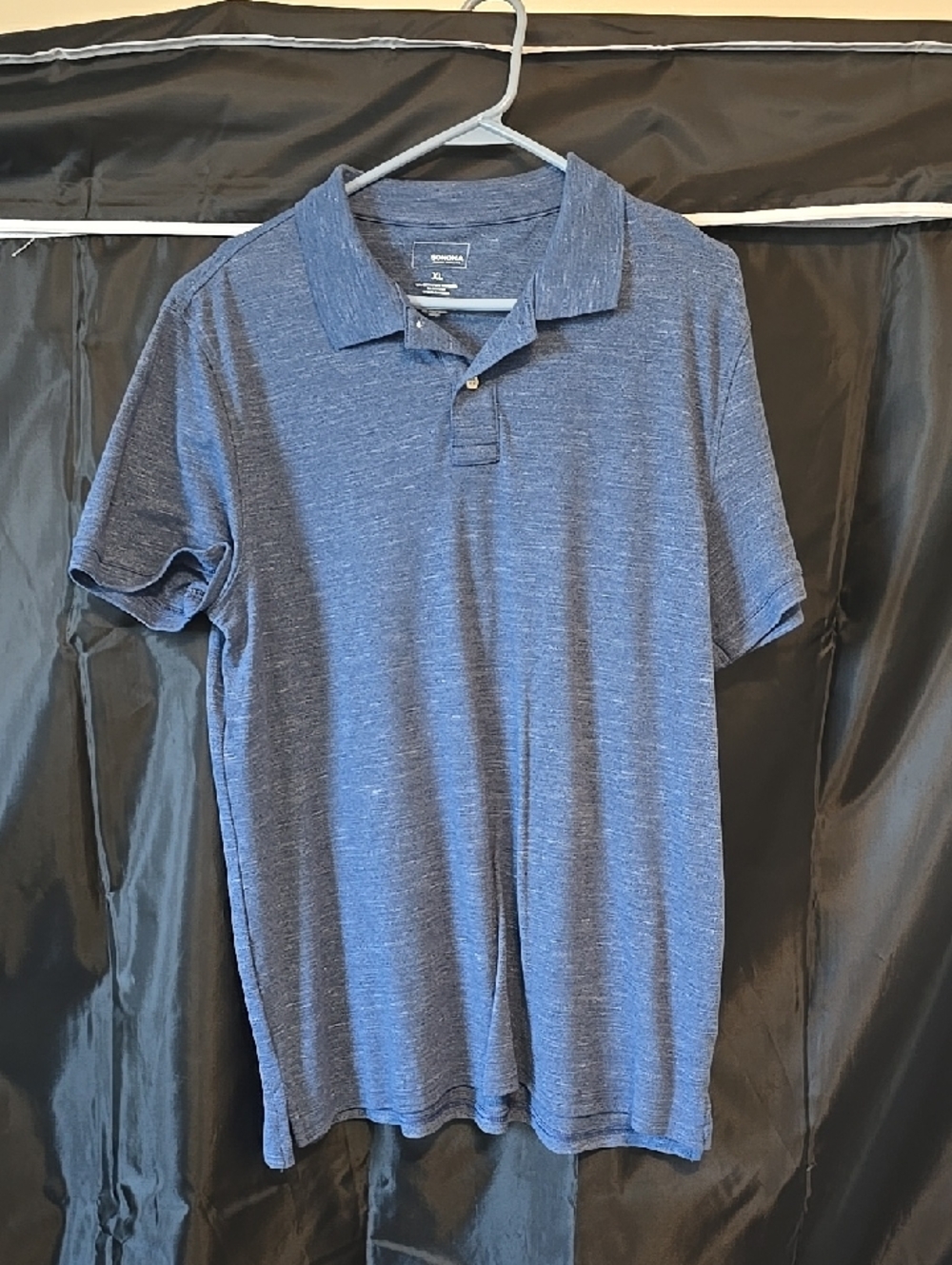 Sonoma Heathered Blue Polo Shirt